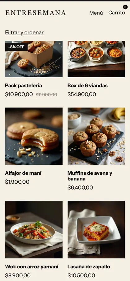 Entresemana: catalogo
